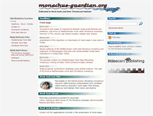 Tablet Screenshot of monachus-guardian.org